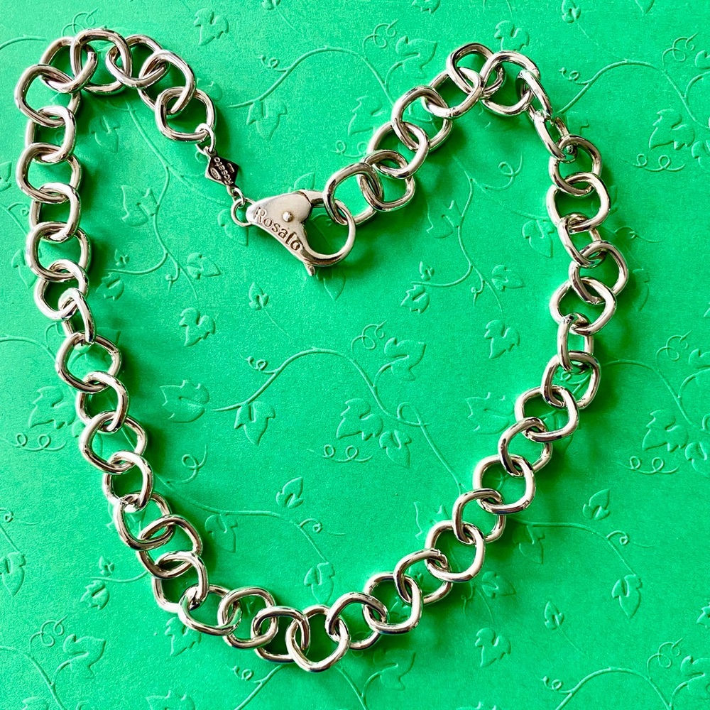 Rosato New Sterling Silver Choker Necklace